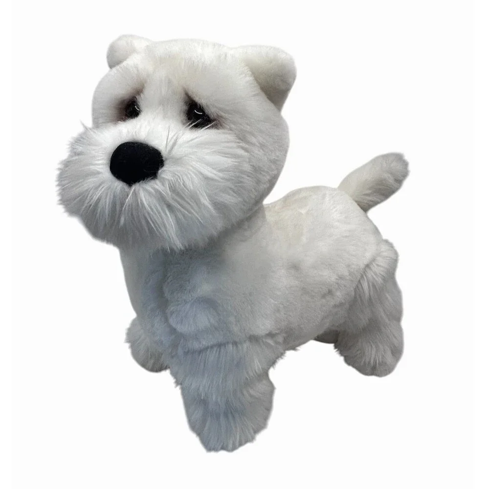 Vintage Lou Rankin Friends Westie Terrier Realistic Plush Dog Dakin Snowflake
